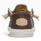 HEY DUDE WALLY STR CANVAS 2LN TEAK BROWN