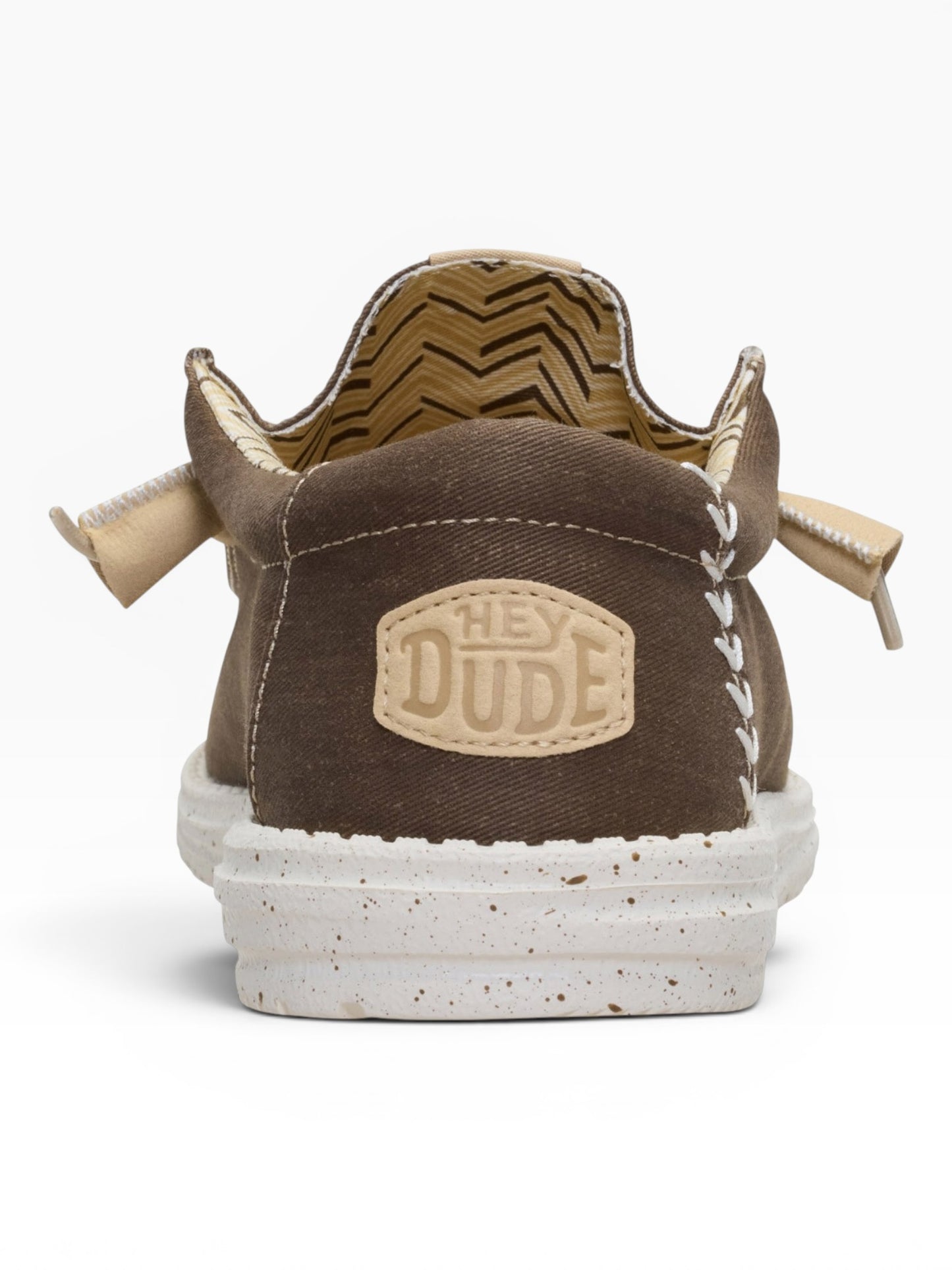 HEY DUDE WALLY STR CANVAS 2LN TEAK BROWN