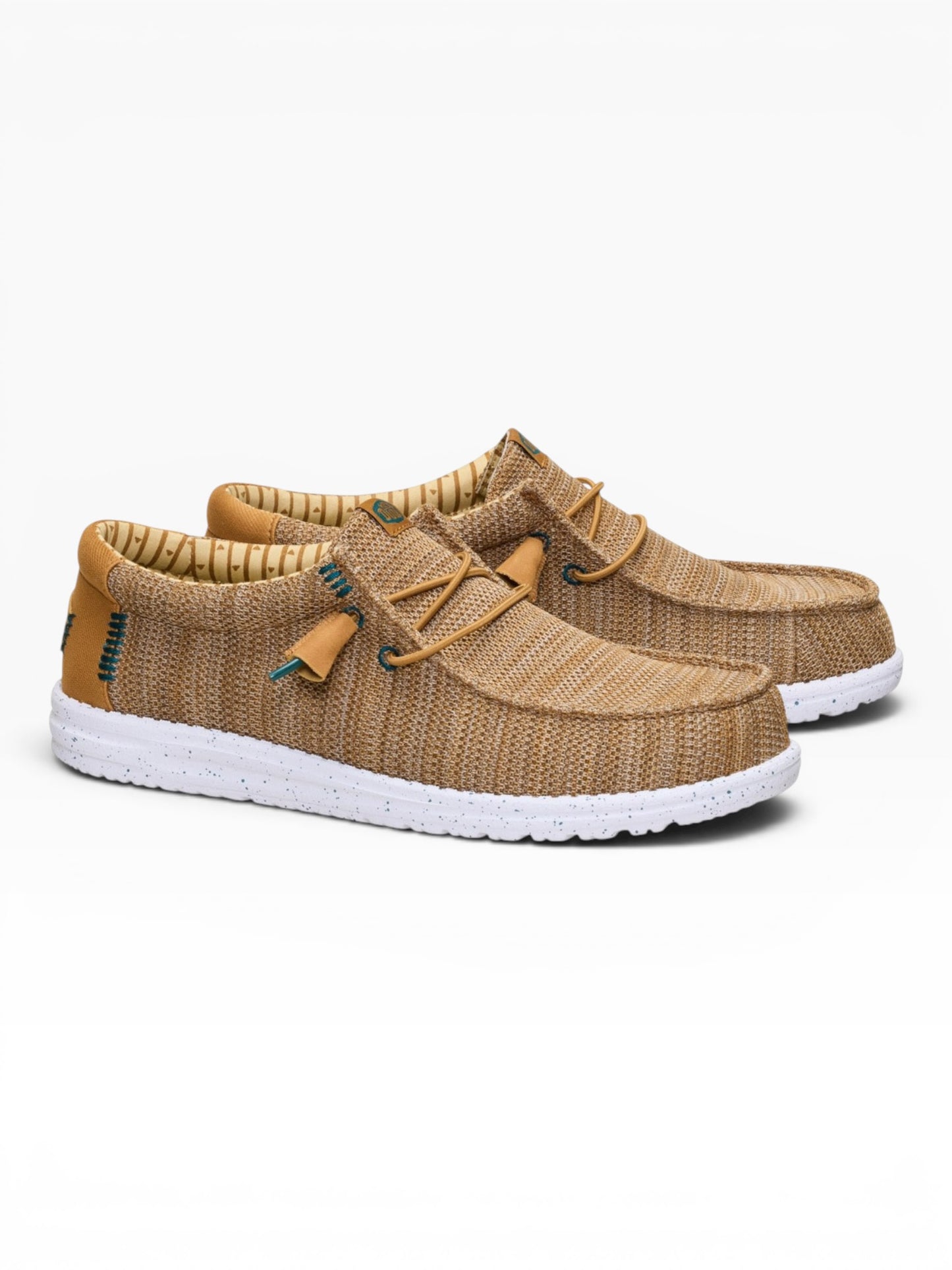 HEY DUDE WALLY STR SOX 2LI BONE BROWN