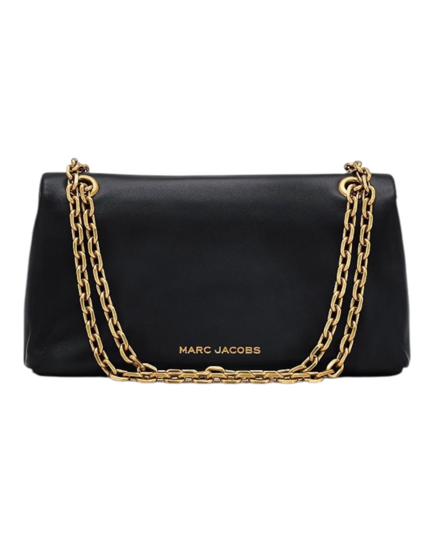 MARC JACOBS THE DUAL CHAIN MINI BAG IN PELLE NERA
