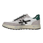 PREMIATA NOUS 7231 IN CAMOSCIO E TELA GRIGIO/BIANCO/VERDE
