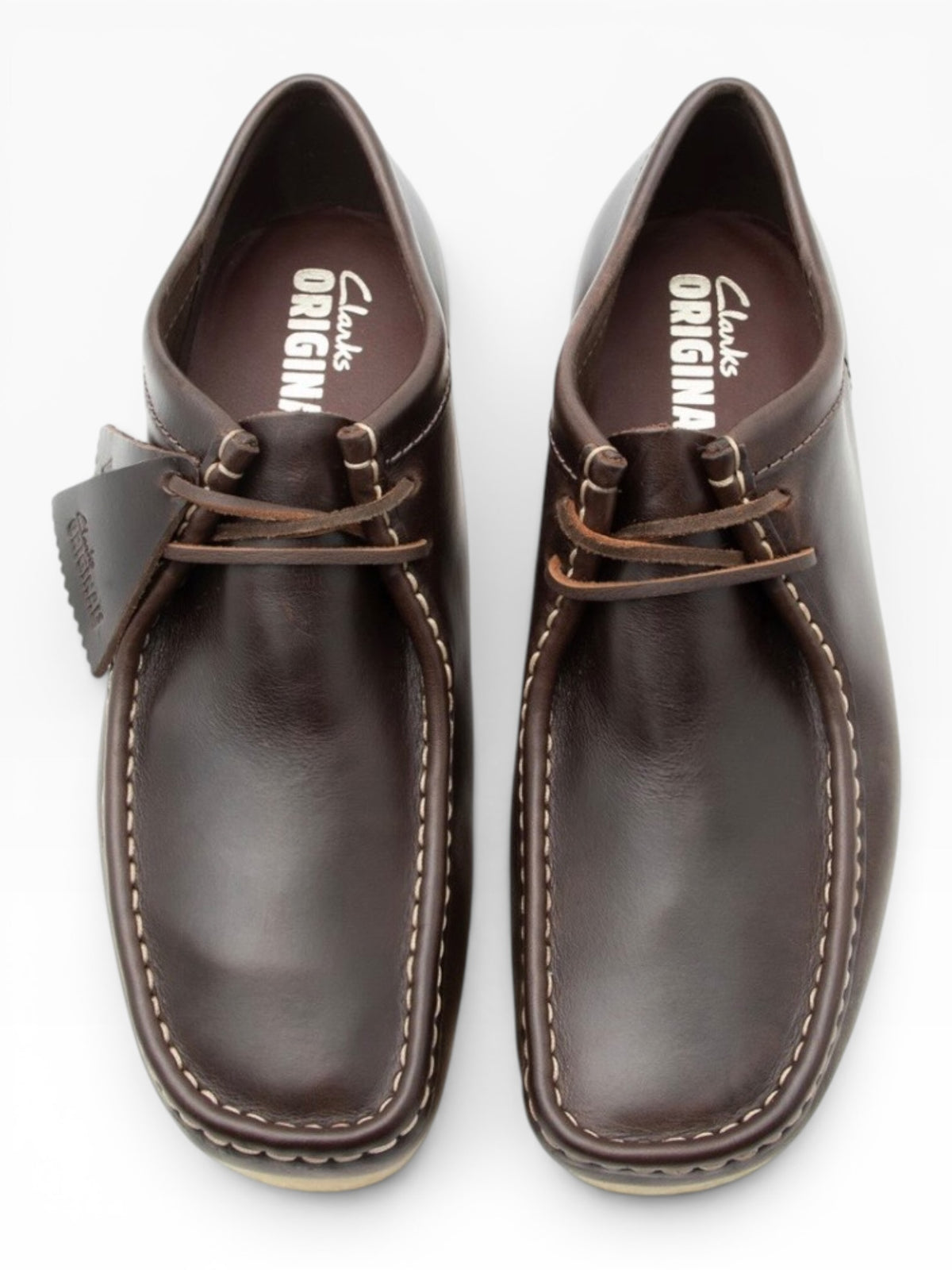 CLARKS WALLABEE DARK BROWN