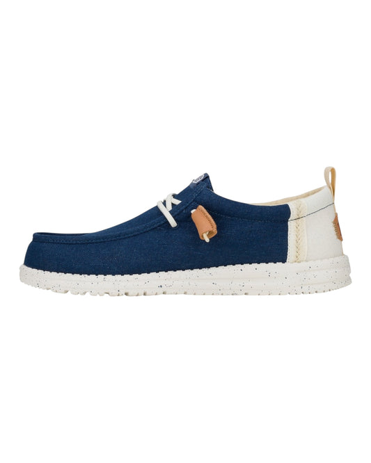 HEY DUDE WALLY LINEN BLU