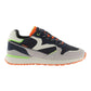 VICTORIA 802113 SNEAKERS IN CAMOSCIO E TELA BLU/GRIGIO/ARANCIO