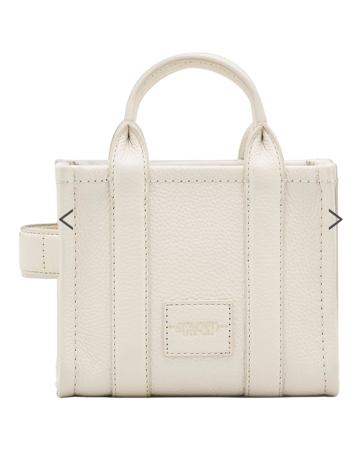 MARC JACOBS LEATHER CROSSBODY IN PELLE BIANCA