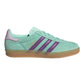 ADIDAS GAZELLE INDOOR IN CAMOSCIO VERDE TIFFANY BANDE VIOLA
