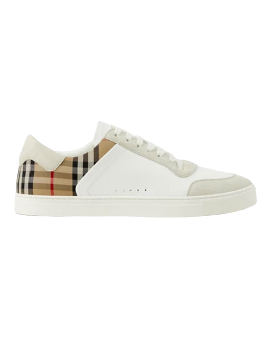 BURBERRY SNEAKERS IN PELLE E CAMOSCIO CON CHECK