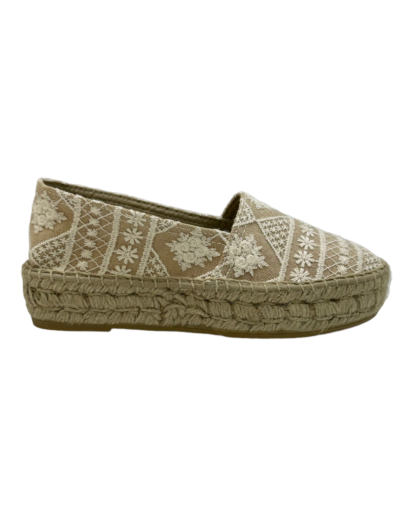 LA MAISON DE L'ESPADRILLE PLATFORM 485 ADALA BEIGE