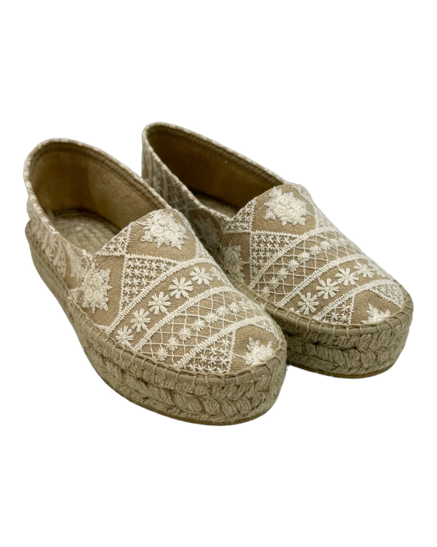 LA MAISON DE L'ESPADRILLE PLATFORM 485 ADALA BEIGE